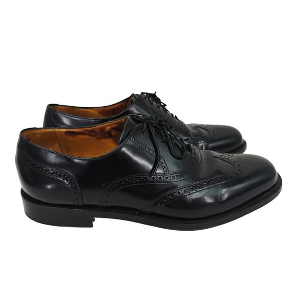 Cole Haan Men's Oxford Wingtip Dress Shoes Black 8.5 - Picture 1 of 7